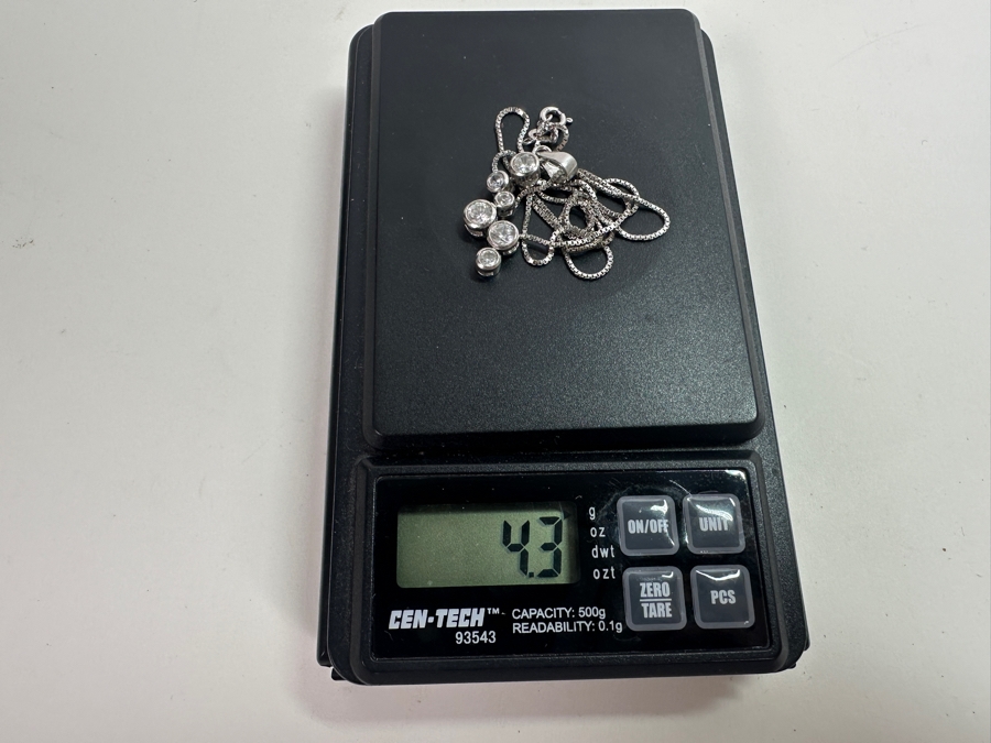 Sterling Silver Pendant With 18' Sterling Silver Chain Necklace 4.3g [Photo 7]