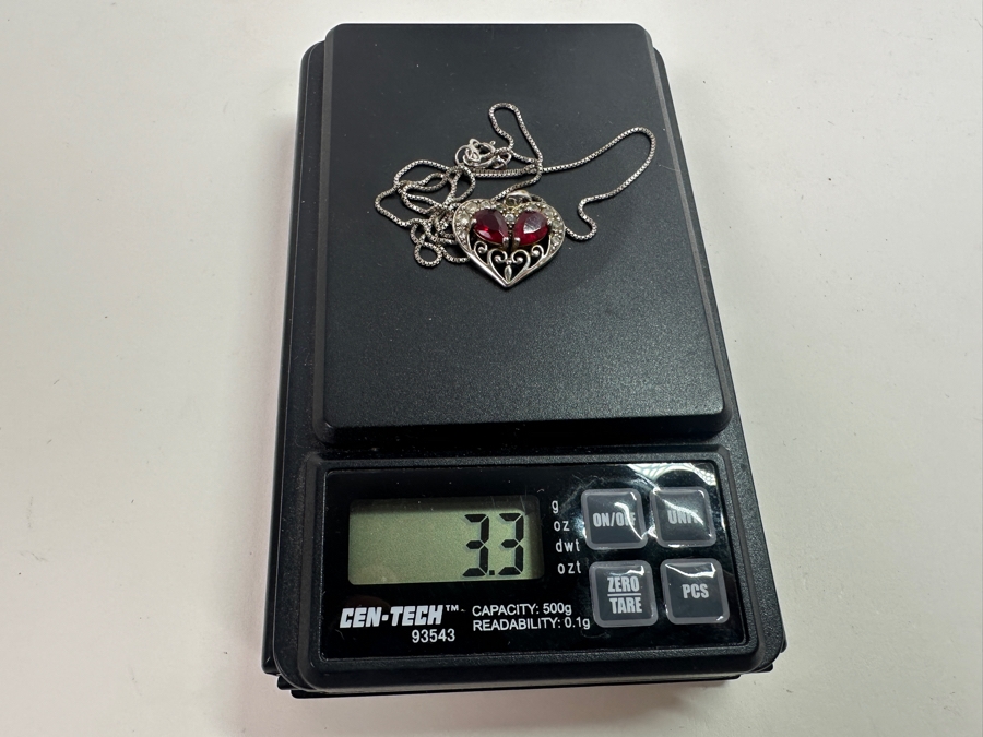 Sterling Silver Pendant With 18' Sterling Silver Chain Necklace 3.3g [Photo 7]