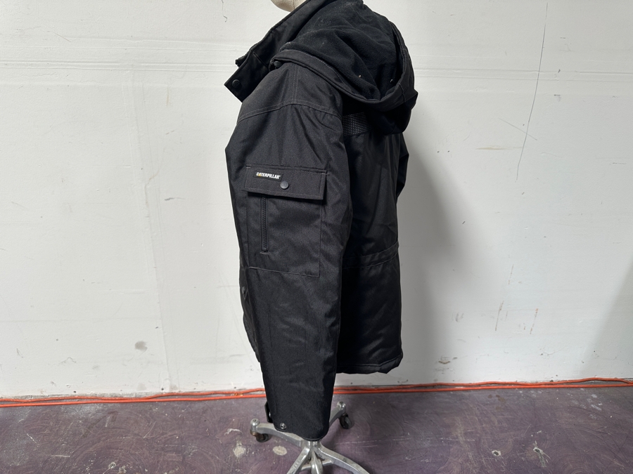 Men's CAT Work Wear Hooded Jacket Size M [Photo 4]