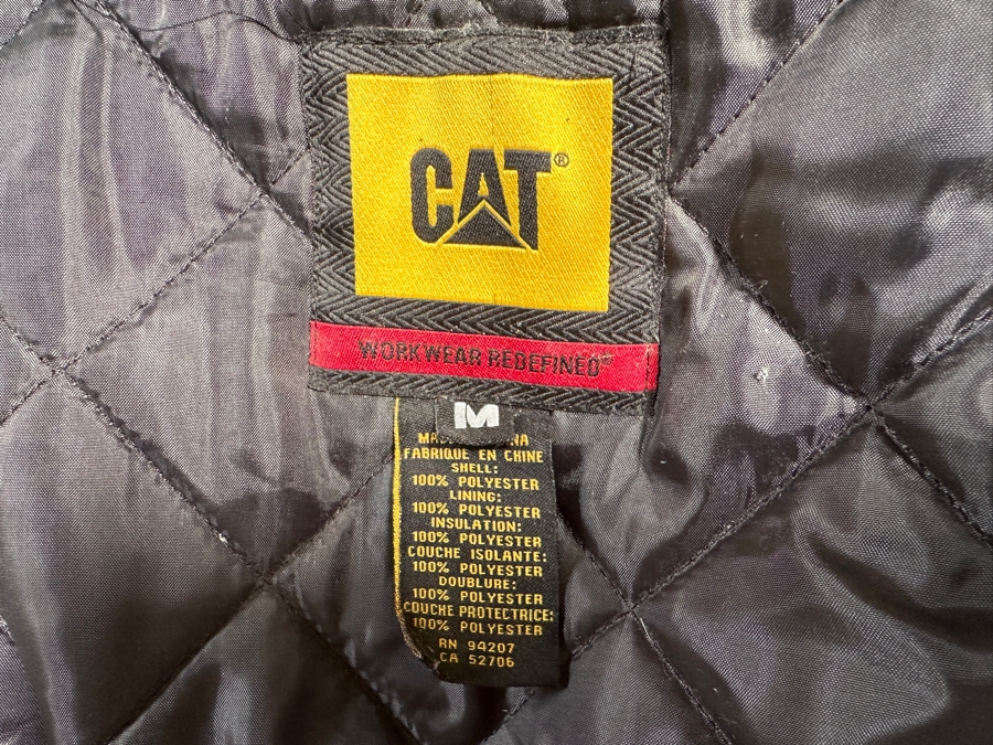 Men's CAT Work Wear Hooded Jacket Size M [Photo 8]