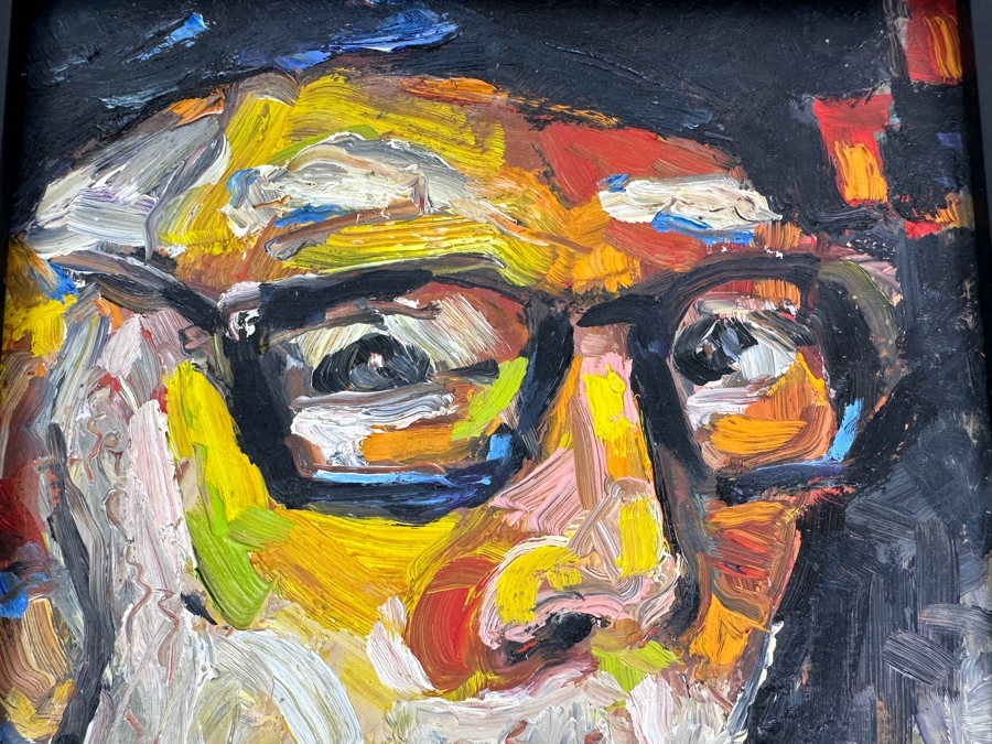 Ellen Dieter Original Abstract Expressionist Oil Painting On Board 8 X 10 Framed [Photo 3]