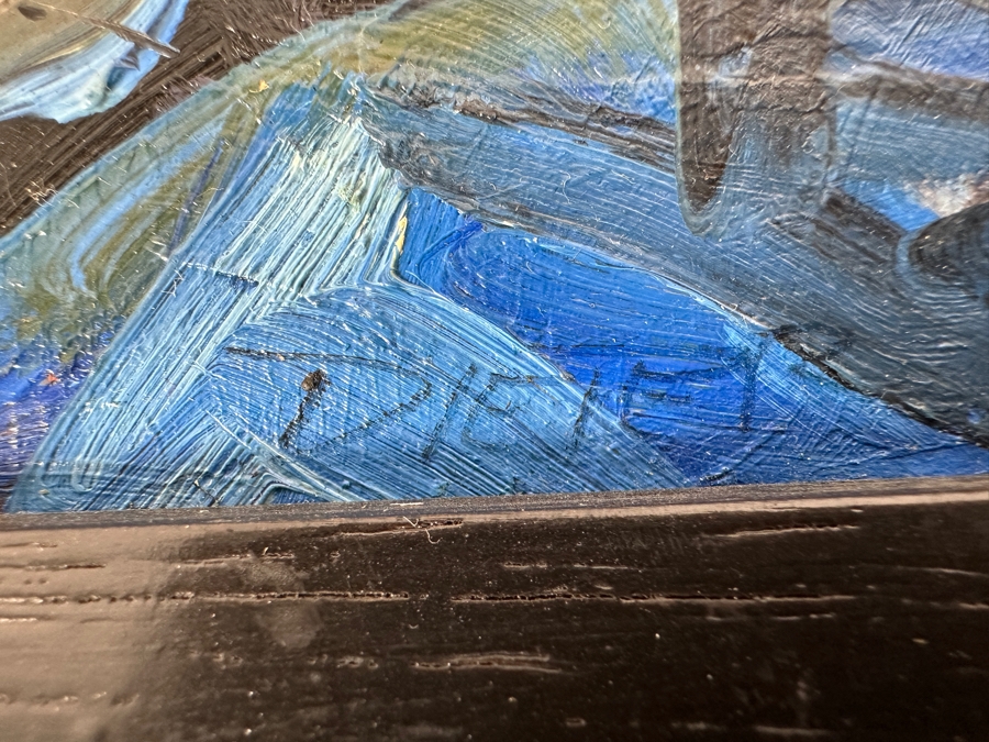 Ellen Dieter Original Abstract Expressionist Oil Painting On Board 8 X 10 Framed [Photo 6]