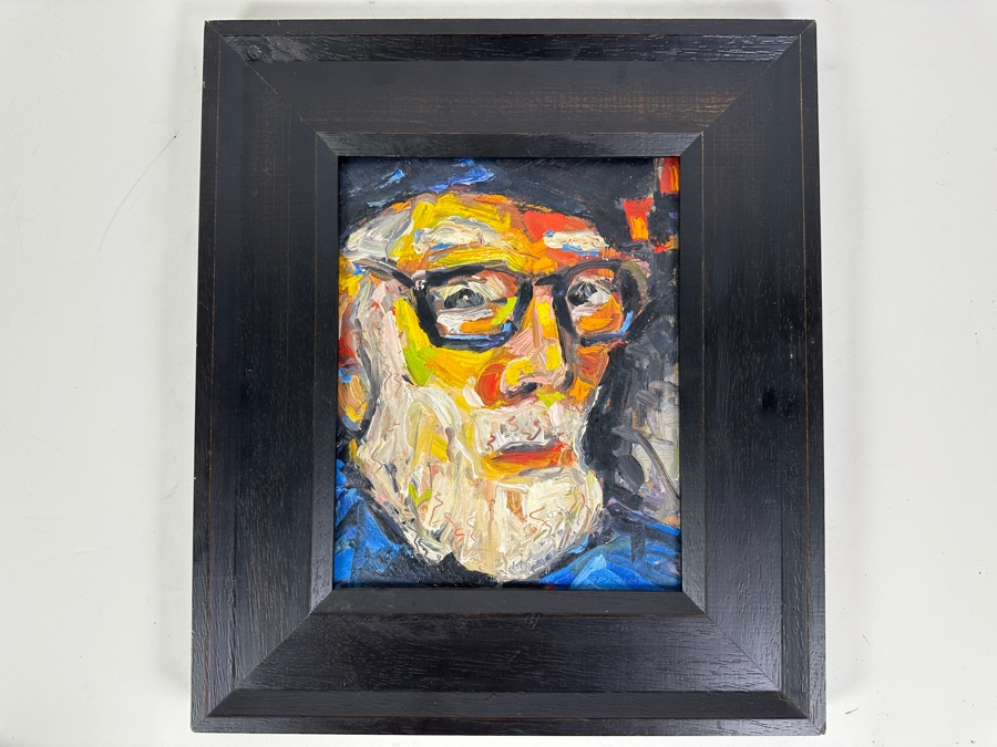 Ellen Dieter Original Abstract Expressionist Oil Painting On Board 8 X 10 Framed [Photo 2]