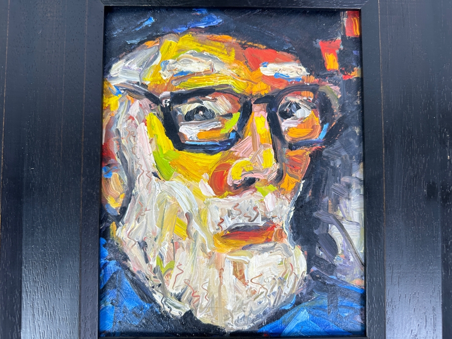 Ellen Dieter Original Abstract Expressionist Oil Painting On Board 8 X 10 Framed [Photo 4]