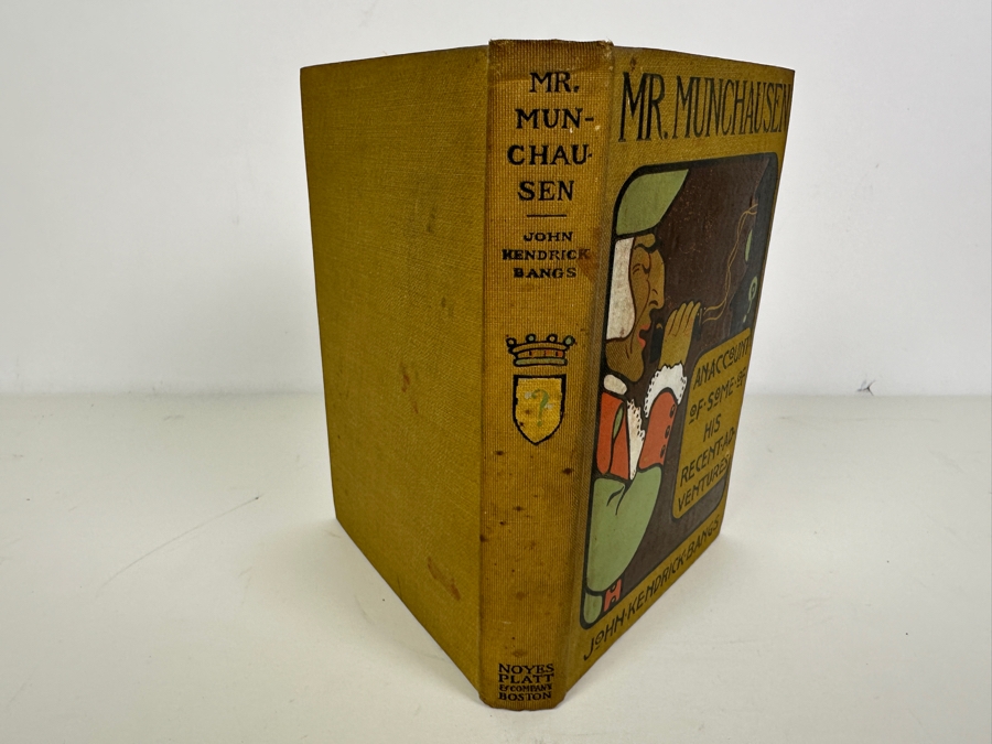 Antique 1901 Hardcover Book Mr. Munchausen By John Kendrick Bangs With Illustrations By Peter Newell [Photo 7]