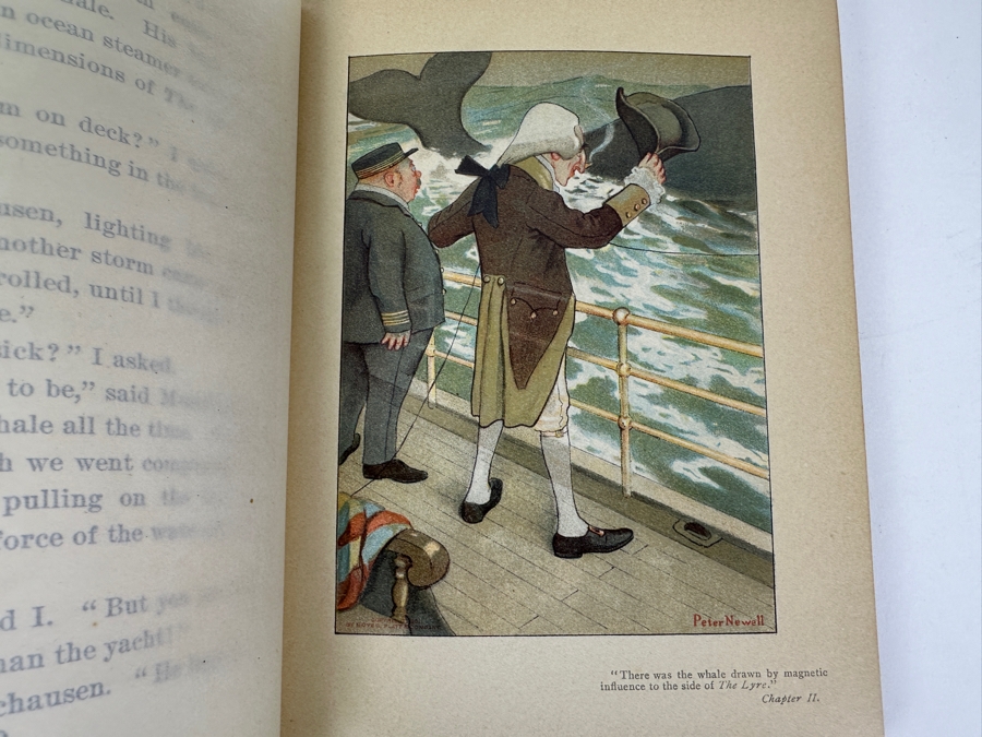 Antique 1901 Hardcover Book Mr. Munchausen By John Kendrick Bangs With Illustrations By Peter Newell [Photo 6]