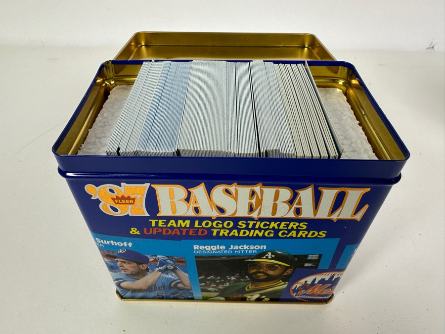 Vintage 1987 Fleer Baseball Cards Mint MLB Cards Tin Box Set [Photo 2]