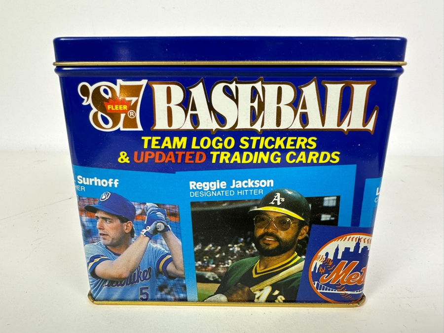 Vintage 1987 Fleer Baseball Cards Mint MLB Cards Tin Box Set [Photo 4]