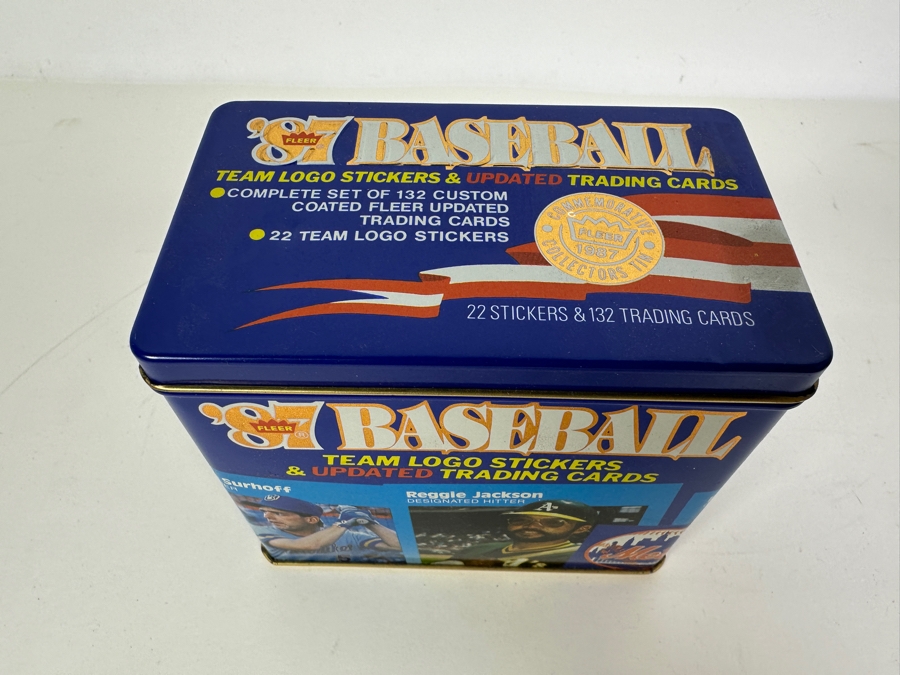 Vintage 1987 Fleer Baseball Cards Mint MLB Cards Tin Box Set [Photo 5]