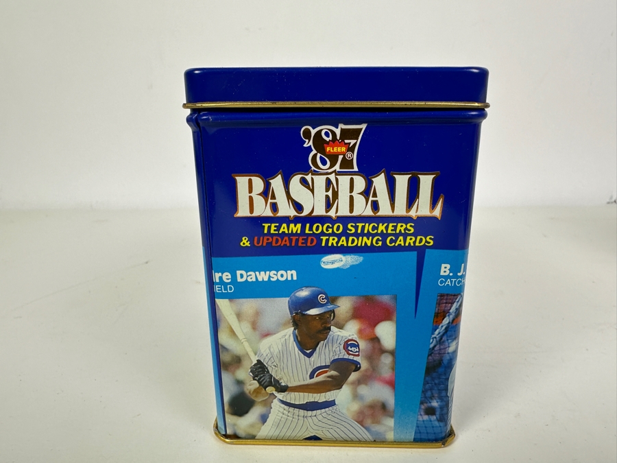Vintage 1987 Fleer Baseball Cards Mint MLB Cards Tin Box Set [Photo 8]