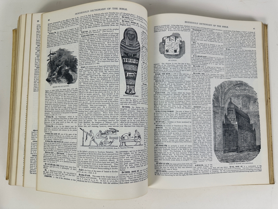 Vintage 1964 The Living Word Bible By Joseph W. Cain Illustrated [Photo 5]