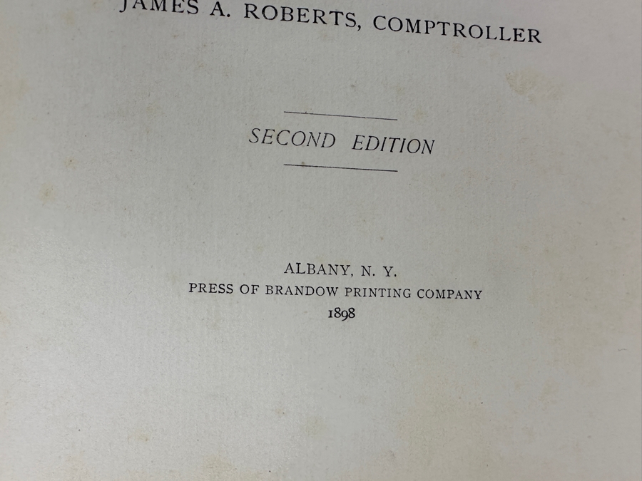 Antique 1898 Second Edition Hardcover Book New York In The Revolution As Colony And State By James A. Roberts - Details The Role Of New York In The American Revolutionary War [Photo 7]