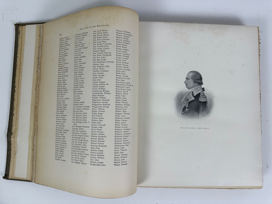 Antique 1898 Second Edition Hardcover Book New York In The Revolution As Colony And State By James A. Roberts - Details The Role Of New York In The American Revolutionary War [Photo 9]