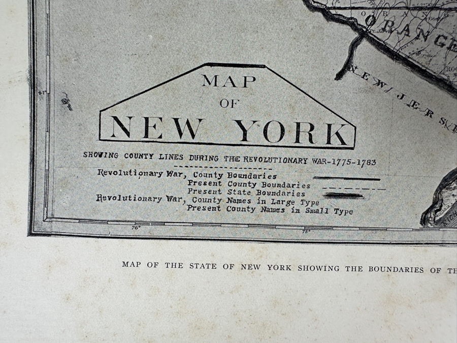 Antique 1898 Second Edition Hardcover Book New York In The Revolution As Colony And State By James A. Roberts - Details The Role Of New York In The American Revolutionary War [Photo 5]