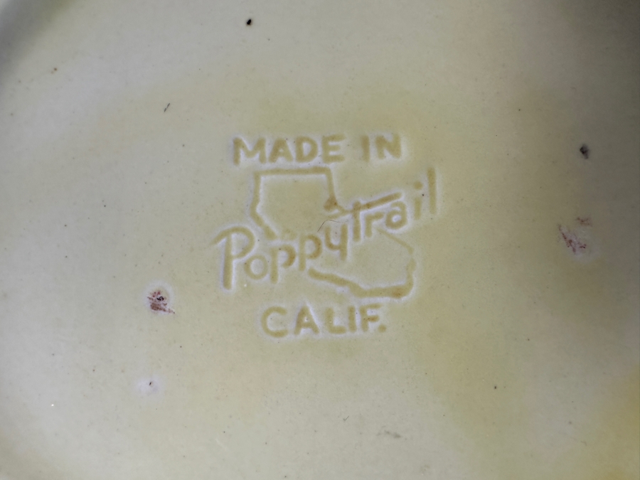 Poppytrail California Pottery Lemon Bowl 10.5 X 11 X 3H [Photo 4]