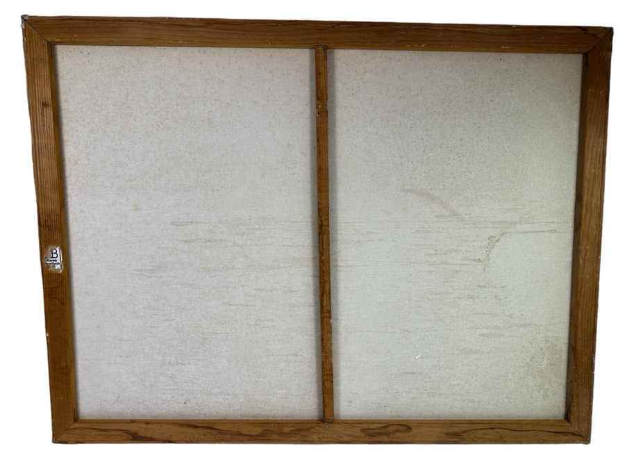 Original Gerry Kirk Abstract Expressionist Oil Painting On Canvas Of An Ocean Scene Unsigned 40 X 30 [Photo 12]