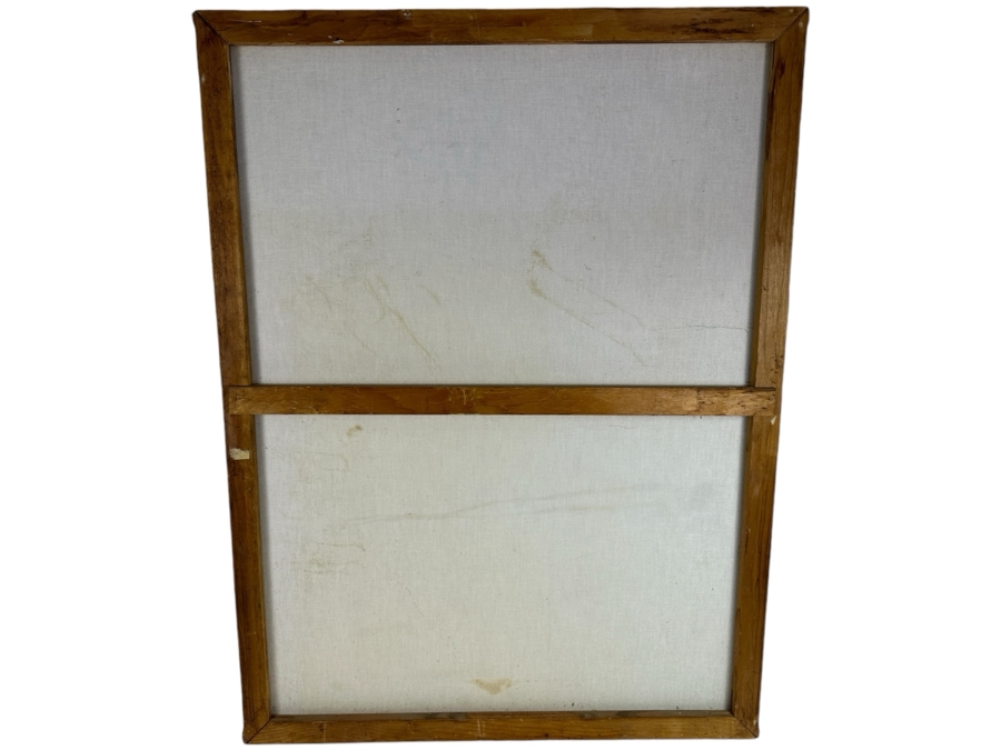 Original Gerry Kirk Abstract Expressionist Oil Painting On Canvas Of A Native American Chief Unsigned 30 X 40 [Photo 10]