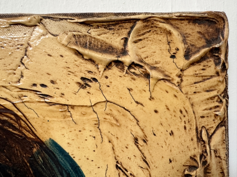 Original Gerry Kirk Native American Portrait Oil Painting On Canvas Signed Lower Right 18 X 24 [Photo 5]