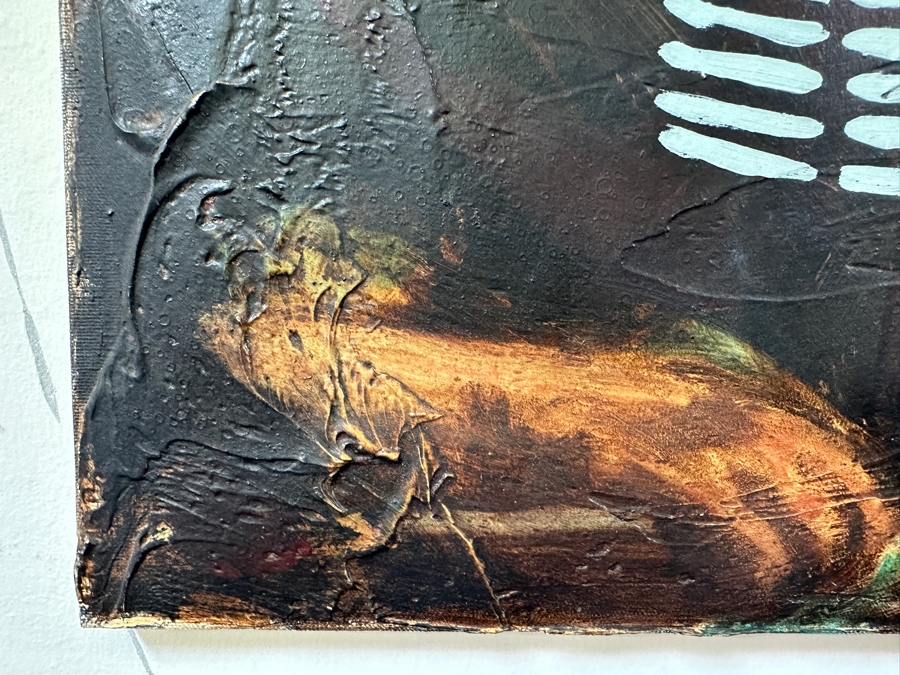 Original Gerry Kirk Native American Portrait Oil Painting On Canvas Signed Lower Right 18 X 24 [Photo 7]