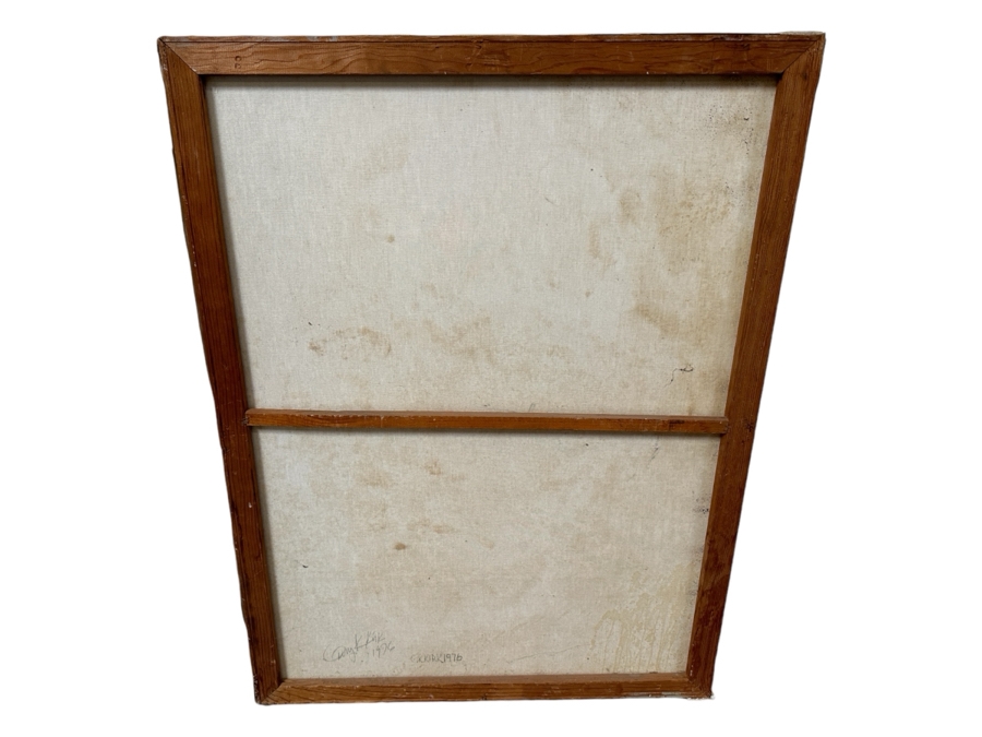 Original Gerry Kirk Abstract Expressionist Native American Portrait Oil Painting On Canvas Signed Lower Right And Verso 1976 30 X 40 [Photo 14]