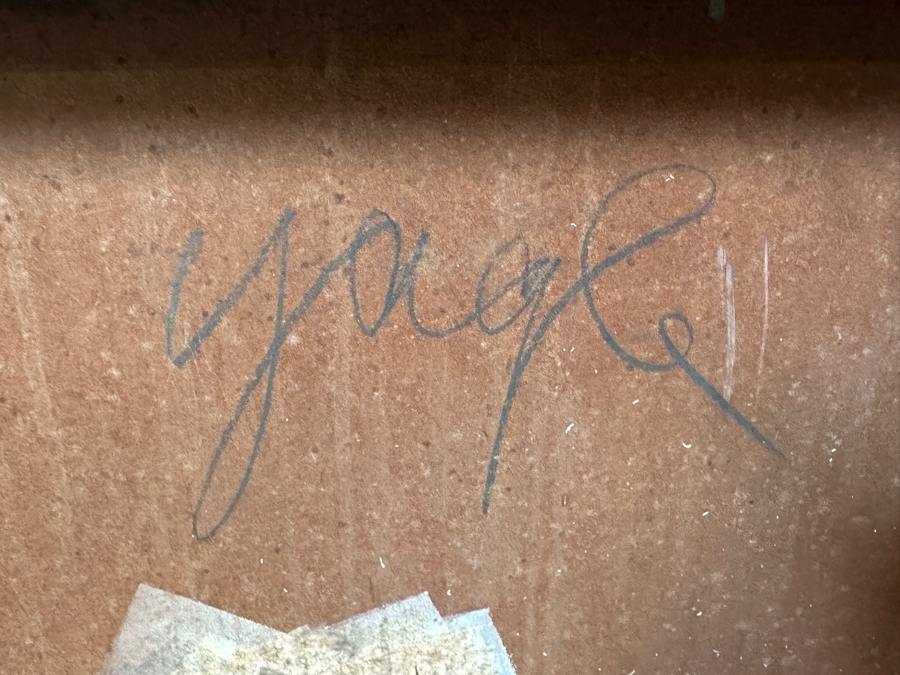 Original Gerry Kirk Abstract Expressionist Oil Painting On Board Signed Verso Yagle (Name He Used Early In His Career) 32 X 48 [Photo 12]