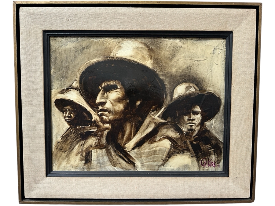 Original Gerry Kirk Oil Painting On Canvas Signed Lower Right 1971 18 X 14 [Photo 2]
