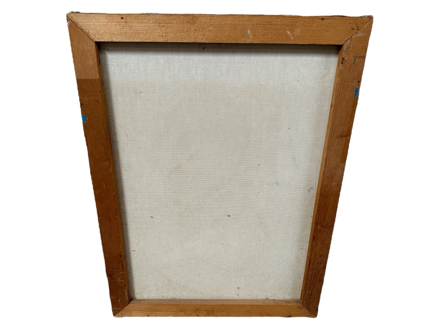 Original Gerry Kirk Abstract Expressionist Portrait Oil Painting On Canvas Unsigned 18 X 24 [Photo 11]