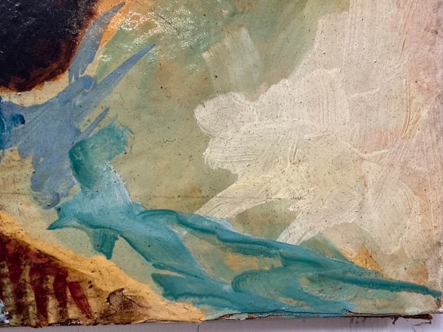 Original Gerry Kirk Portrait Oil Painting On Canvas Unsigned 20 X 16 [Photo 7]