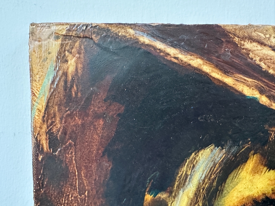 Original Gerry Kirk Portrait Oil Painting On Canvas Unsigned 20 X 16 [Photo 5]