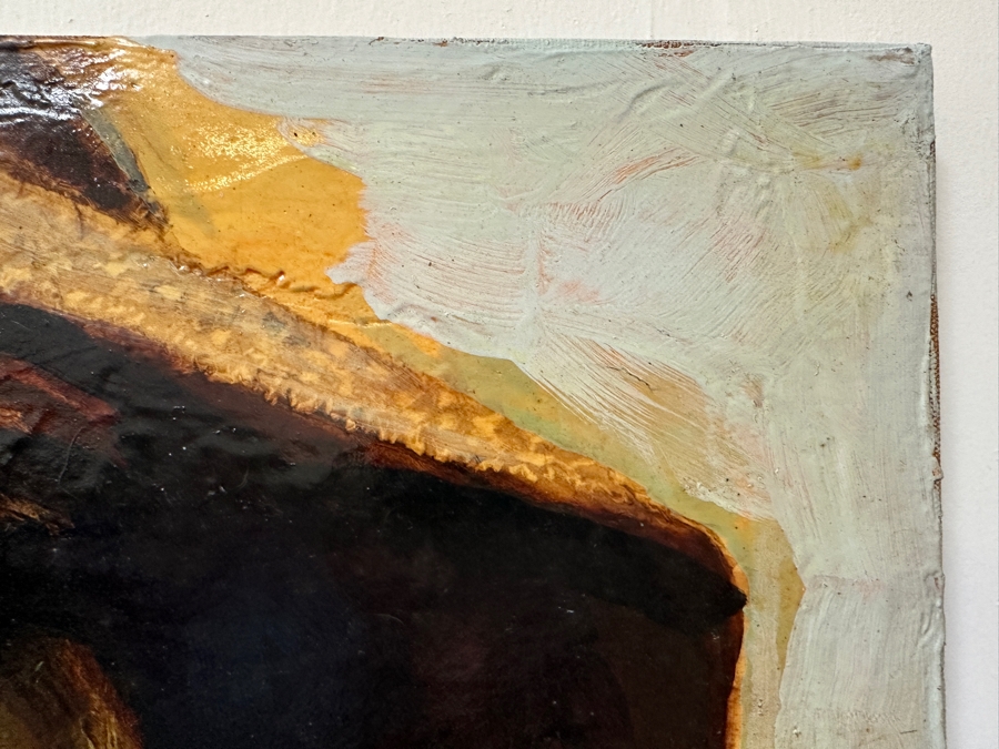 Original Gerry Kirk Portrait Oil Painting On Canvas Unsigned 20 X 16 [Photo 8]