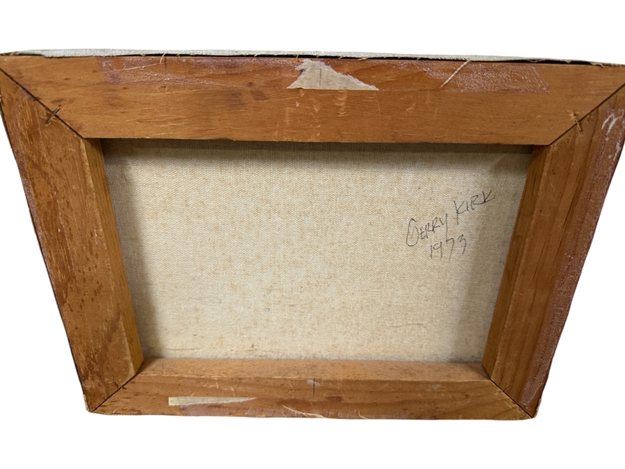 Original Gerry Kirk Portrait Oil Painting On Canvas Signed Lower Left Dated 1973 12 X 9 [Photo 10]