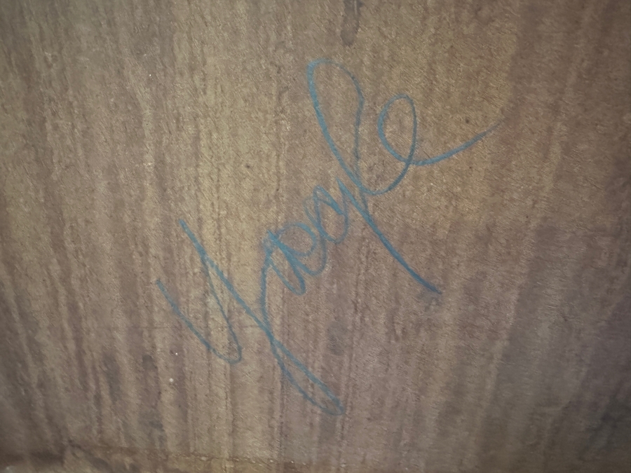 Original Gerry Kirk Oil Painting On Board Portrait Of A Standing Girl Signed Verso Yagle (Name He Used Early In His Career) 32 X 48 [Photo 16]