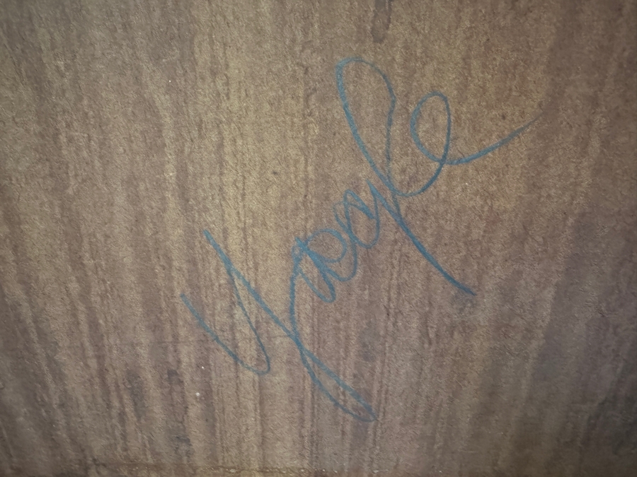 Original Gerry Kirk Oil Painting On Board Portrait Of A Standing Girl Signed Verso Yagle (Name He Used Early In His Career) 32 X 48 [Photo 17]