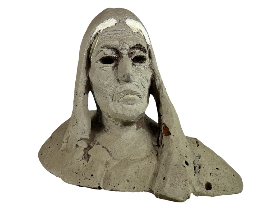 Original Gerry Kirk Large Foam Sculpture Of Native American 31W X 16D X 23H [Photo 2]