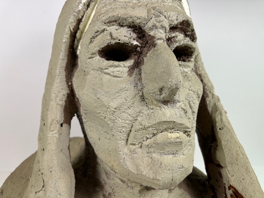 Original Gerry Kirk Large Foam Sculpture Of Native American 31W X 16D X 23H [Photo 5]