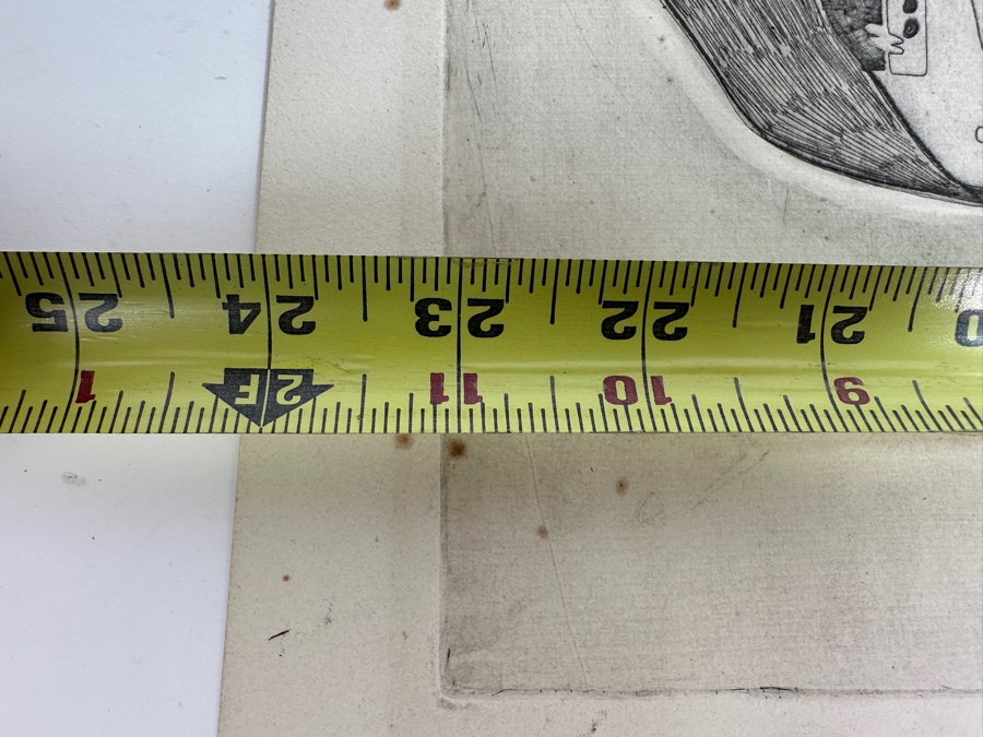 Vintage 1963 Gerry Kirk Hand Signed Print Signed (Gerhardt Yagle - Name He Used Early In His Career) 24 X 13 [Photo 7]