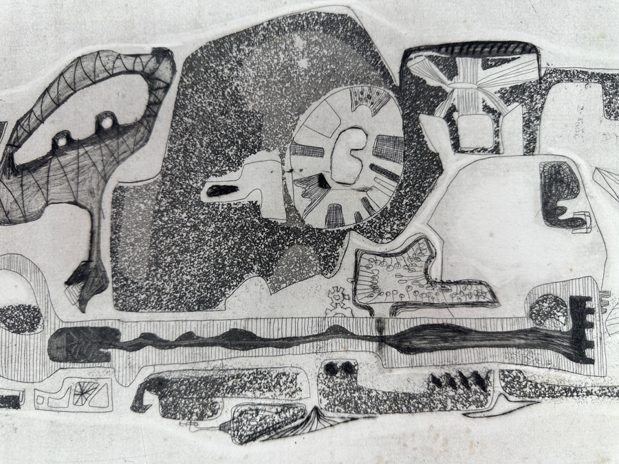 Vintage 1963 Gerry Kirk Hand Signed Print Signed (Gerhardt Yagle - Name He Used Early In His Career) 24 X 13 [Photo 3]