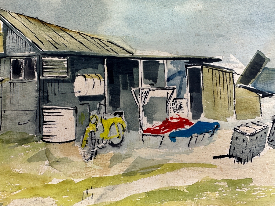 Original Gerry Kirk Watercolor Painting On Paper Signed Lower Right 18 X 12 [Photo 3]