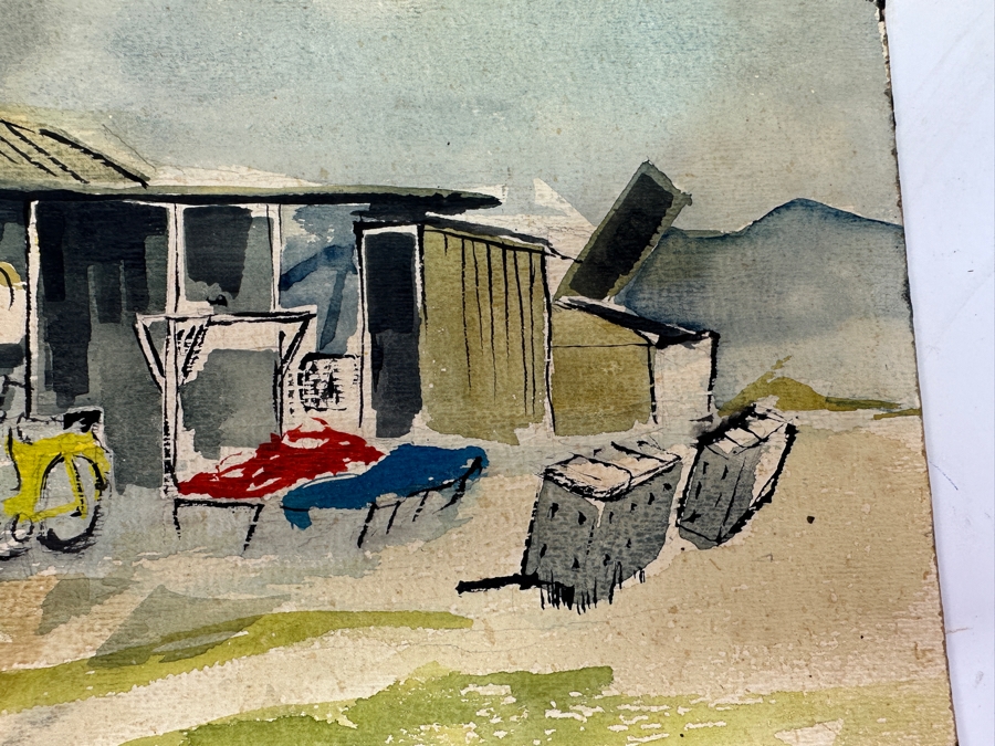 Original Gerry Kirk Watercolor Painting On Paper Signed Lower Right 18 X 12 [Photo 4]