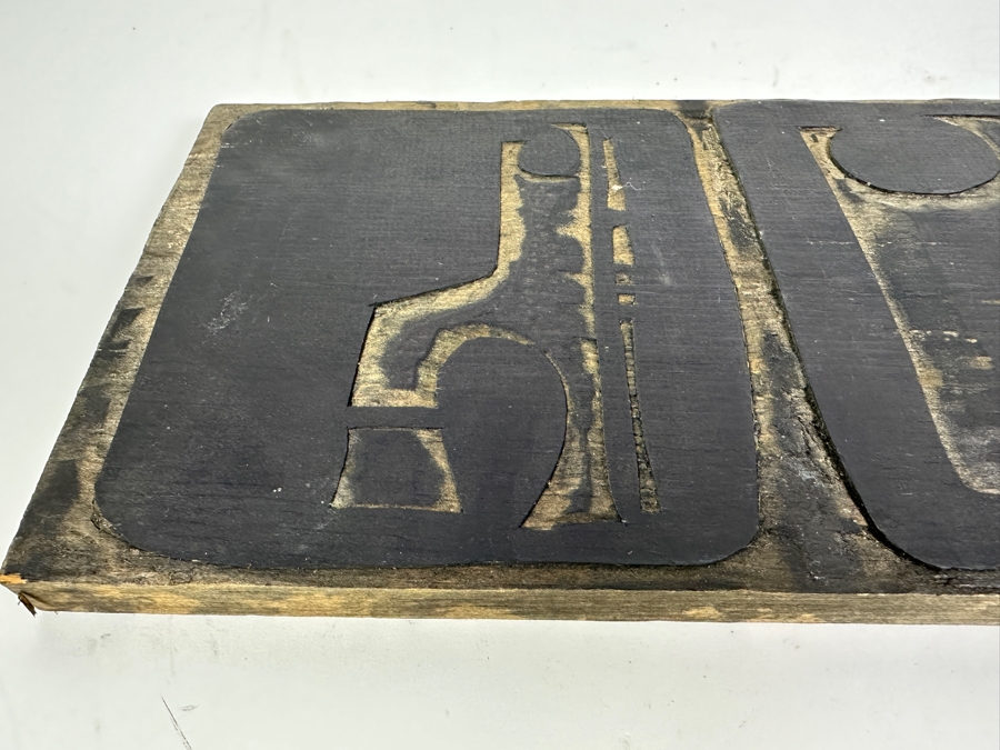 Original Gerry Kirk Hand Carved Woodblock (One-Sided) Used To Make Woodblock Prints 21 X 8 [Photo 7]