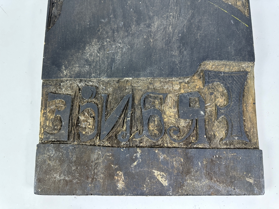 Original Gerry Kirk Hand Carved Woodblock (Double-Sided) Used To Make Woodblock Prints 11.5 X 26.5 [Photo 2]