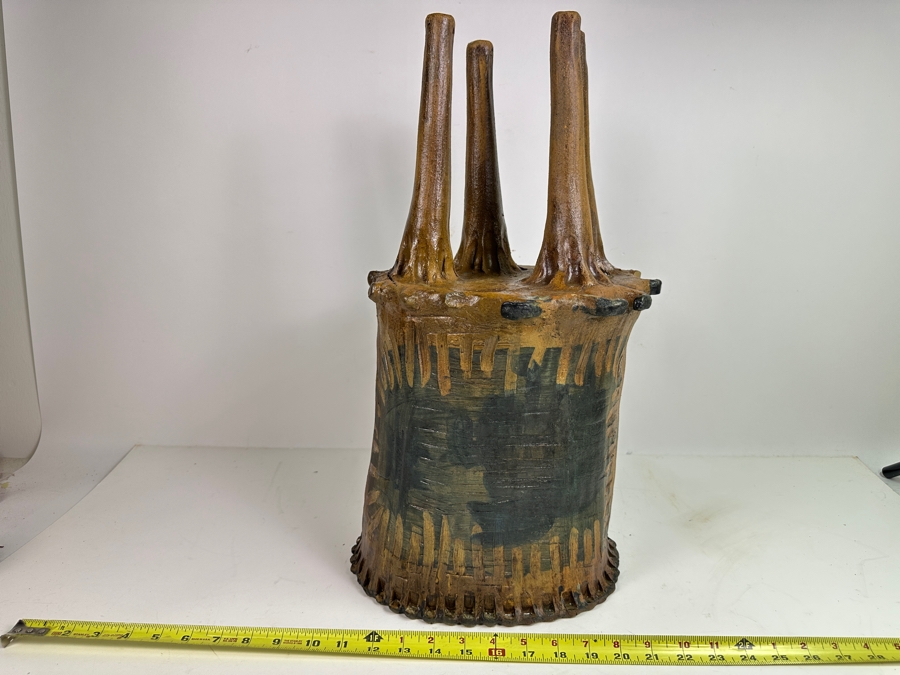 Original Gerry Kirk Art Pottery Sculpture Signed 11W X 10.5D X 21.5H [Photo 2]