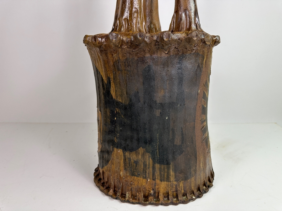 Original Gerry Kirk Art Pottery Sculpture Signed 11W X 10.5D X 21.5H [Photo 10]