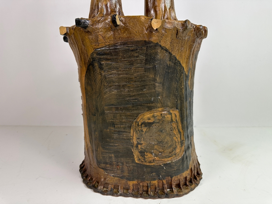 Original Gerry Kirk Art Pottery Sculpture Signed 11W X 10.5D X 21.5H [Photo 9]