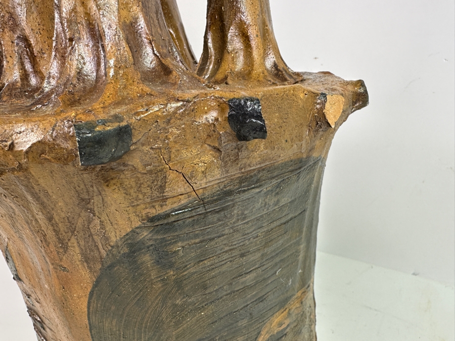 Original Gerry Kirk Art Pottery Sculpture Signed 11W X 10.5D X 21.5H [Photo 7]