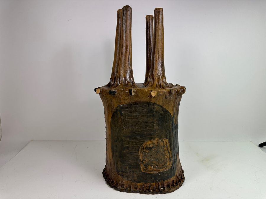 Original Gerry Kirk Art Pottery Sculpture Signed 11W X 10.5D X 21.5H [Photo 8]