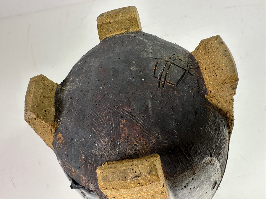 Original Gerry Kirk Art Pottery Footed Vase Signed 8.5H [Photo 11]