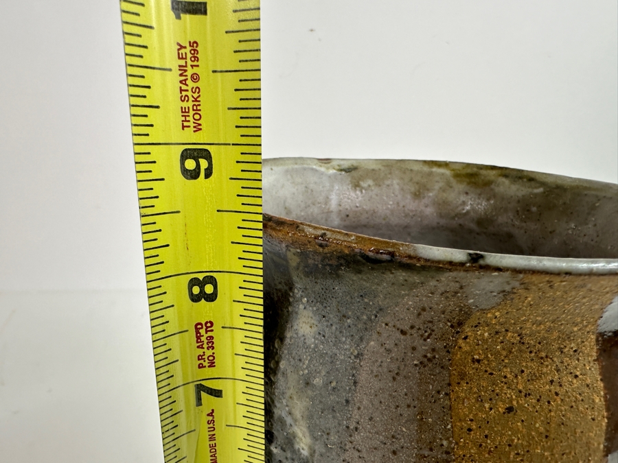 Original Gerry Kirk Art Pottery Footed Vase Signed 8.5H [Photo 13]