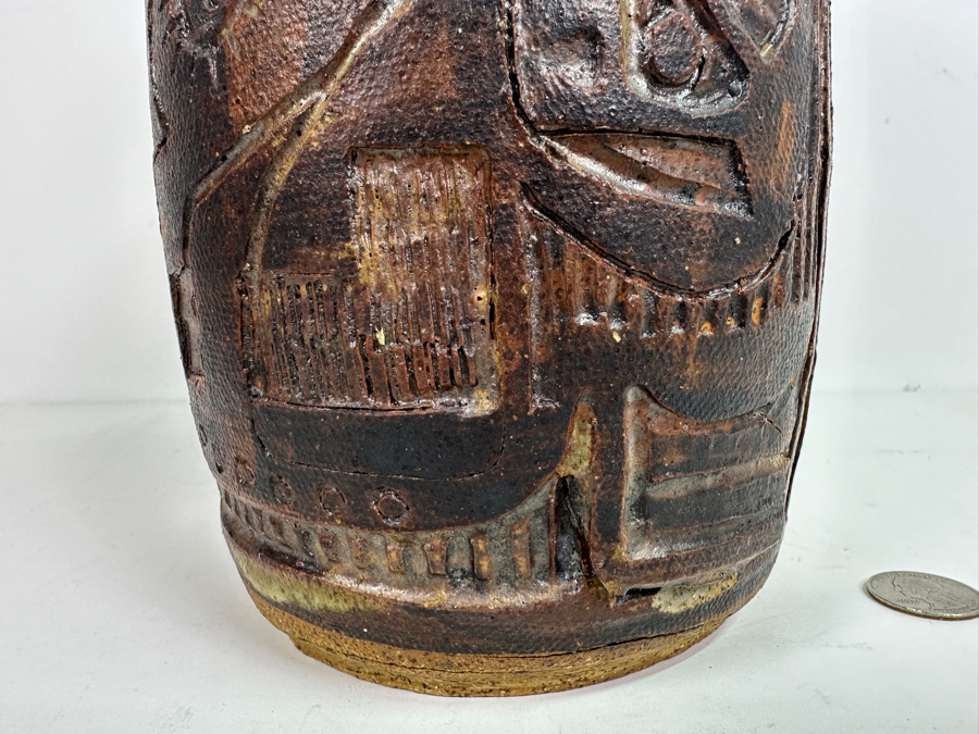 Original Gerry Kirk Art Pottery Vase Signed 12H [Photo 4]