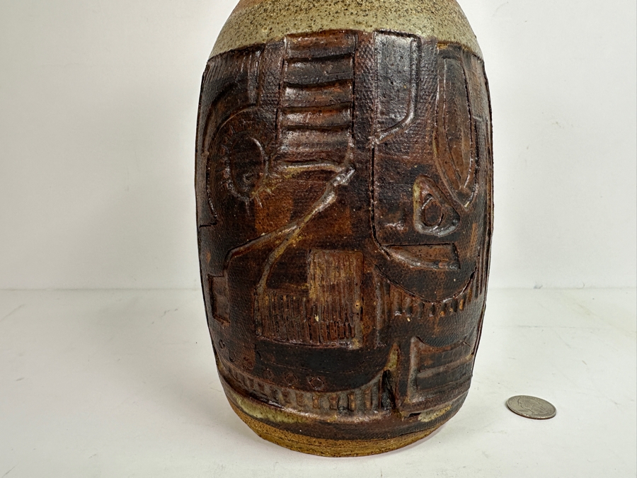 Original Gerry Kirk Art Pottery Vase Signed 12H [Photo 2]